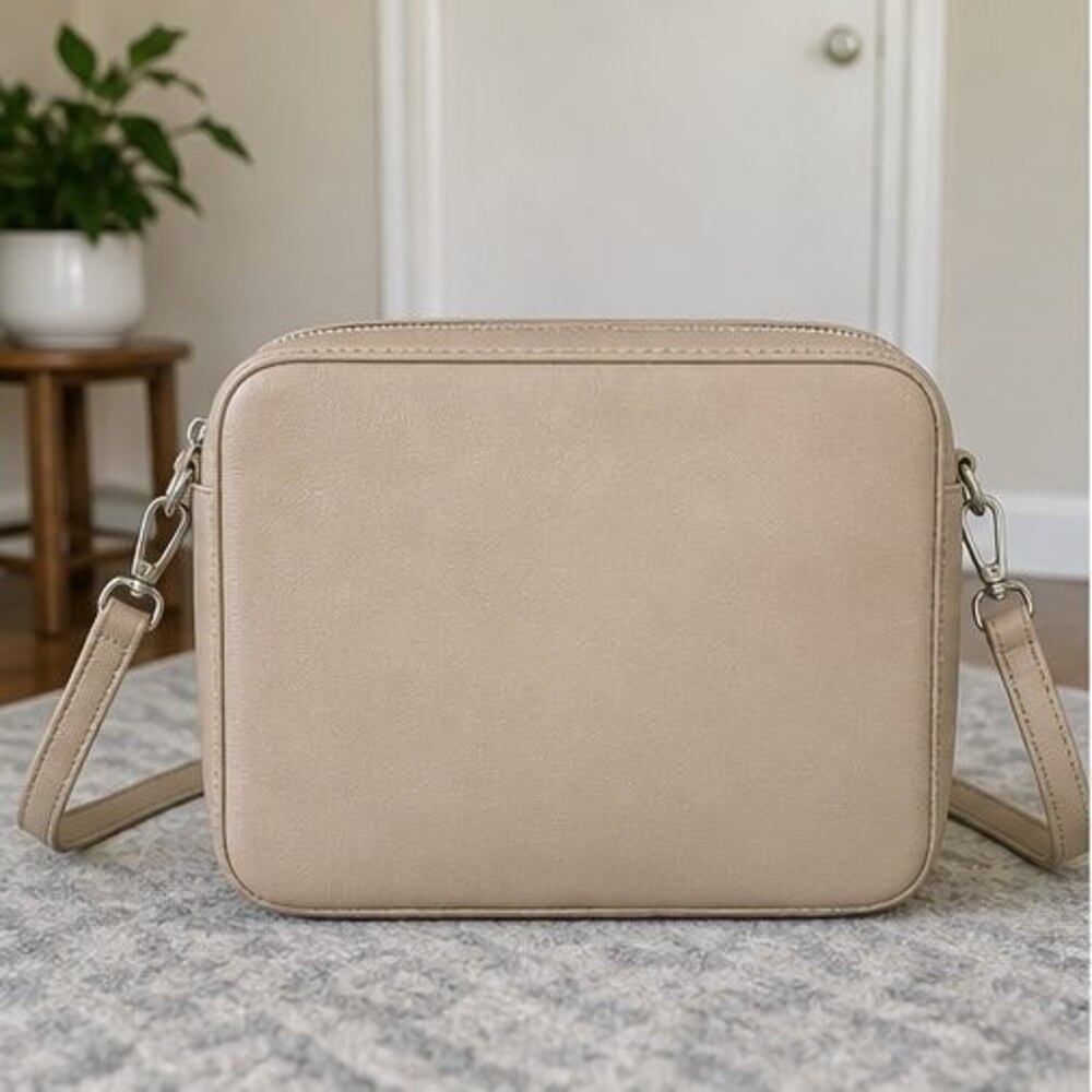 Sage Pebbled Crossbody Bag